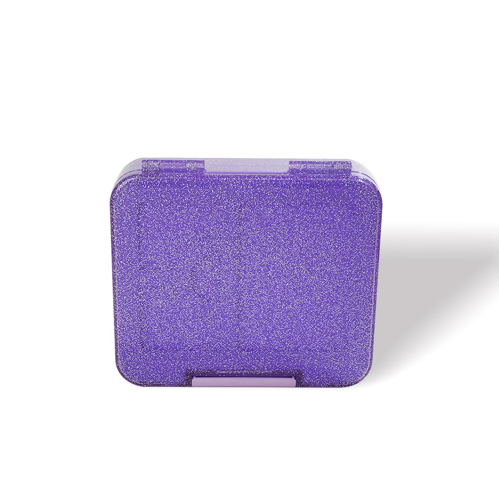 Lunch Box (17.5 × 15)cm  (Glitter-Purple)