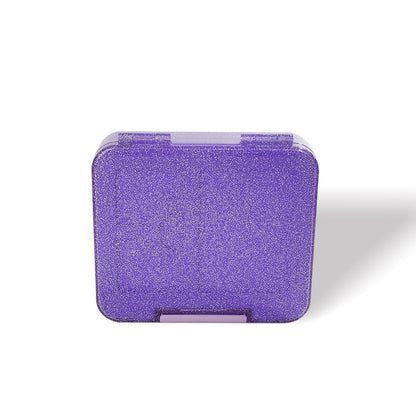 Lunch Box (17.5 × 15)cm  (Glitter-Purple)