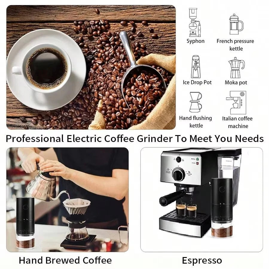 Electric Coffee Grinder Adjustable Coffee Burr 1500w