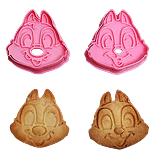 2pcs Pull-press cookie mold (Squirrel)